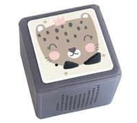 nordroom® Film de protection « myee » compatible avec Toniebox, ajustement parfait et autocollant sur vinyle de qualité supérieure, résistant aux rayures, avec animaux tigres, housse de protection,