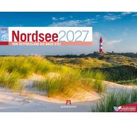 Nordsee ReiseLust Kalender 2027 | von Ostfriesland bis nach Sylt | Stilsicherer Küsten-Kalender im Querformat (45x33 cm) | Deutsche Küste, Meer