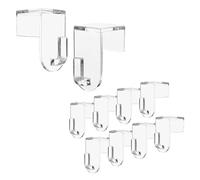 Nordstern Lot de 8 crochets de fenêtre transparents à suspendre - Crochets de serrage parfaits pour accrocher la décoration de fenêtre sur le cadre de la fenêtre