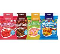 Nordthy Bonbons Gélifiés Sans Sucre 290g - Mélange de Gummies Danois - Oursons, Bouteilles Cola, Cœurs & Mini Gums - Confiserie Faible en Calories