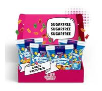 Nordthy Bonbons Oursons Sans Sucre 4 x 80g (320g) - Véritable Gomme/Fruit Gomme Danoise Sans Sucre - Oursons Gélifiés Low Calorie - Snack Sain & Idéal pour Diabétiques
