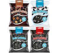 Nordthy Réglisse EXTRA FORTE & INTENSE Sans Sucre 280g - Mélange Danois Original - Salmiak & Réglisse Salée - Bonbons Faibles en Calories