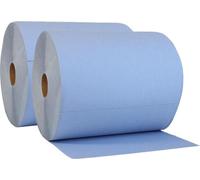 NORDVLIES Papier de nettoyage "BlueTech" 2 couches, industrie 2 rouleaux &aacu