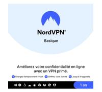 NordVPN Basique 10 Appareils - 1 An