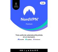 NordVPN Complete - 10 Devices - 1 Year (PC/MAC/MOBILE) VPN & Cybersecurity Software Subscription Key FRANCE