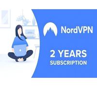 NordVPN Plus - Clé d'abonnement de 2 ans, 10 appareils - Windows, Mac et Android. Top Affaire