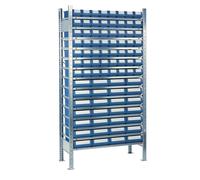 Industrial Quality Supplies Étagère à emboîter H2000xl1000xP400mm étagère de base 14 supports en acier 56 x Quantité:1