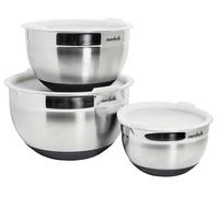 Nordwik Bacs avec couvercles Premium 3 pièces Acier inoxydable