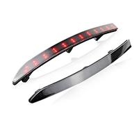 NORDYO 2 pièces for VW Tiguan 2007-2016 2008 2010 2011 2012 2013 2014 2015 LED voiture pare-chocs arrière réflecteur lentille arrêt feux de freinage allumer la lumière (Color : 2PC Black Lens)