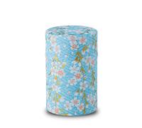 [ NOREN ] Boîtes à Thé Washi - Japonais 100g (Kyouzakura - Bleu) Boîte en métal/Hermétique et Anti-humidité, Double Couvercle