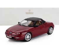 NOREV 1/18 ALFA ROMEO SPIDER CABRIOLET 1999 ROUGE MODÈLE STATIQUE DIECAST