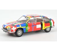 NOREV 1/18 CITROEN GS 1972 FLAGS MODÉLISME MODÈLE STATIQUE DIECAST