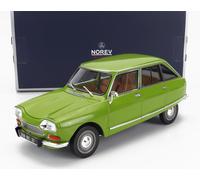 NOREV 1/18 ÉPOQUE CITROEN AMI 8 CLUB 1969 VERT MODÈLE STATIQUE DIECAST