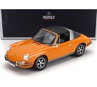 NOREV 1/18 PORSCHE 911S 2.2 PLAQUE 1970 ORANGE 1:18 MODÈLE STATIQUE DIECAST