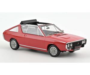 NOREV 1/18 RENAULT 17 GORDINI DECOVERABLE 1975 ROUGE MODÈLE STATIQUE DIECAST