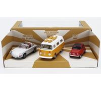NOREV 1/43 3 PORSCHE 911 SPIDER 1969 FIAT 500 1965 VW T2B MODÈLE STATIQUE