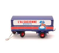 NOREV 1/43 CAMION REMORQUE BACHEE ALSACIENNE CM 11 MODÈLE STATIQUE DIECAST