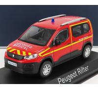 NOREV 1/43 FOURGON PEUGEOT RIFTER POMPIERS SECOURS MEDICAL 2019 MODÈLE