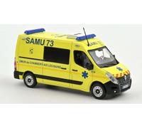NOREV 1/43 FOURGON RENAULT MASTER 2014 SAMU 73 MODÈLE STATIQUE DIECAST