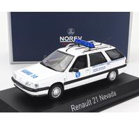 NOREV 1/43 RENAULT R21 NEVADA SW SAMU AMBULANCE MODÈLE STATIQUE DIECAST