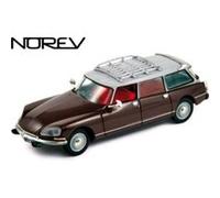 NOREV - 155057 - VÉHICULE MINIATURE - RADIO COMMANDE - CITROËN - ID 19 BREAK - 1968 - DARK RED - ECHELLE 1/43 G