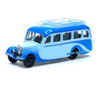 Citroën U23 Autocar 1947 Bleu Clair et Bleu Moyen 1/87