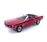 182810 Ford Mustang Convertible 1966 Red Norev 1/18