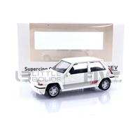 Norev Voiture miniature 1/43 Renault Supercinq GT Turbo Phase II 1988 Blanc métallisé Jet-Car