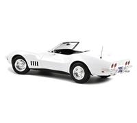 Norev Miniature Chevrolet Corvette Cabriolet 1969 Can Am 1/18 Blanche 189038