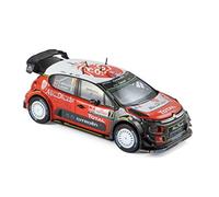 Norev - Miniature Voiture Citroen C3 Wrc Rallye De Pologne 2017 Echelle 1/43, 155363, Rouge/ Noir