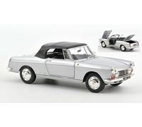 NOREV NV184835 PEUGEOT 404 CABRIOLET 1967 SILVER 1:18 Modellino