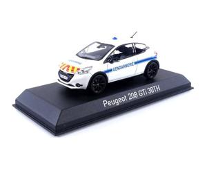 NOREV - Peu 208 GTI 30th Gendarmerie - 2014-1/43, White