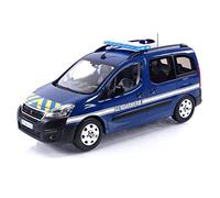NOREV 1:18 Peugeot Partner 2016-Gendarmerie Stripping Voiture Miniature de Collection, 184895, Blue and Yellow Stripes, 1/18e