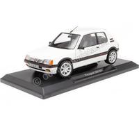 Peugeot 205 1.9 GTi phase 1 blanc de 1989 PTS Rims au 1/18 de NOREV 184842