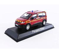 Voiture Miniature de Collection NOREV 1-43 - PEUGEOT Rifter Pompiers Secours Medical - 2019 - Red - 479070