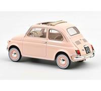 NOREV Voiture de Collection Compatible avec Fiat 500 L 1968 Rose Cadeau De Naissance 1/18 Métal