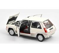 Norev Voiture de Collection Compatible avec Renault 5 Supercinq GT Turbo Blanc Nacré Phase I 1985 Super5 1/18 Métal