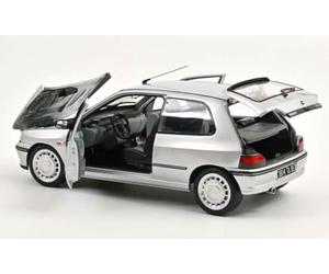 NOREV Voiture de Collection Compatible avec Renault Clio 16S de 1992 Gris Iceberg 1/18 Métal RENAULTCLIO