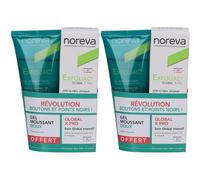NOREVA Exfoliac Global X -Pro + Gel Moussant Crème Pour La Peau 2x130 ml