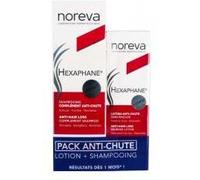 Noreva Hexaphane Shampoing Complément Anti-Chute 250 ml + Lotion Anti-Chute 60 ml - Lot 2 produits