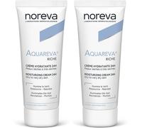 Noreva Laboratoires Aquareva Crème hydratante texture riche 24H 2x40 ml