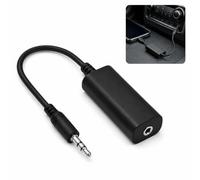 NOREVILOTA Filtre Antiparasite Jack 3,5 mm avec Câble AUX, Ground Loop Isolator pour Réduire Les Interférences de Boucle de Masse, Antiparasite Autoradio pour Smartphone, PC et Haut-Parleur