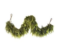 Norfolk Pine Garland, 2pcs 1, 5 m Artificiel Norfolk Pine Garlands, Real Touch Christmas Greendery Garlands for Table, Mantle, Wall Christmas Decorations