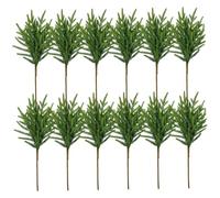 Norfolk Pine Tiges 12pcs 19 Pouces Real Touch Artificial Pine Branches Faux de Noël Greedery Tiges pour la pièce maîtresse en Vase
