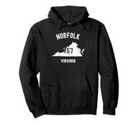 Norfolk Virginia VA 757 Sport Vintage Sweat à Capuche