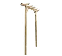 Norheim Arche Bois, Arche Jardin, Pergola Bois, 200 x 40 x 205 cm, Bois de Pin, Brown, Semi-circulaire