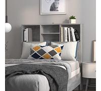 Norheim Armoire de tête de lit,Tête de lit, Tête de lit et Tables de Chevet,Matériau Haute de Gamme,Rangement supplémentaire,Le complément Parfait à la Chambre,Sonoma Gris 100x19x103,5 cm