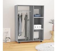 Norheim Garde-Robe,Penderie,Armoire à vêtements, Armoire Penderie Chambre, Penderie à Roues,Armoire Portable, Armoires pour Chambre d'adulte- Sonoma Gris 80x40x110 cm