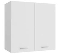 Norheim Meuble Haut de Cuisine, Armoire Suspendue, Placard Armoire de Rangement,Murale Meuble de Cuisine, Casiers de Rangement de Cuisine,nne Cuisine,Blanc 60x31x60 cm