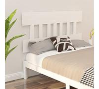 Norheim Tete de lit,tête de lit,tête de lit Bois,Design en Bois à Lattes,Soutien Confortable,Parfait pour n'importe Quelle Chambre,Blanc 143,5x3x81 cm Bois Massif de pin